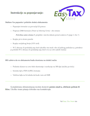 US Tax Refund Form