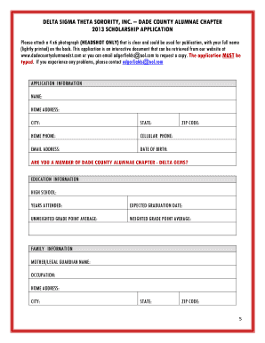 Income certificate format pdf - COLLEGE SCHOLARSHIP APPLICATION - delta sigma theta ...