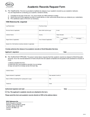 WES Credential Evaluation Application