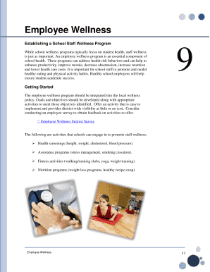 Employee Wellness Program Template