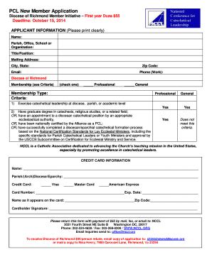 membership application form template