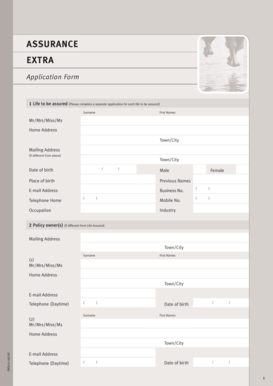 Life Insurance Application Form