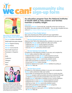 We Can Community Site Sign-Up Form