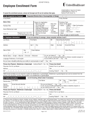 Employee Enrollment Form