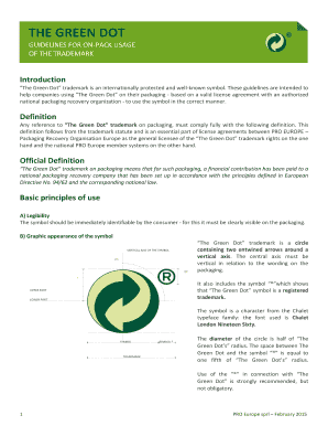 Fillable Online THE GREEN DOT Fax Email Print - pdfFiller