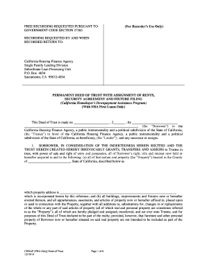 California Deed of Trust