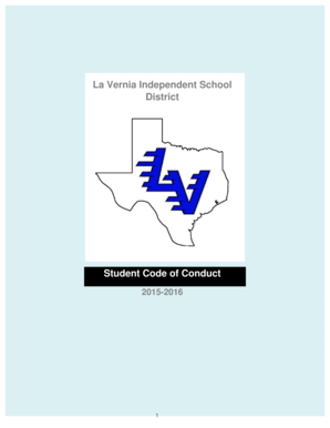 La Vernia Independent School District Student Code of Conduct