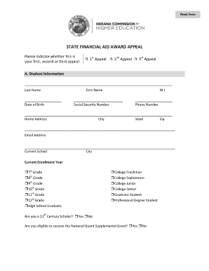 State Financial Aid Award Appeal