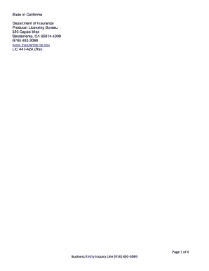 California Insurance Name Approval Request