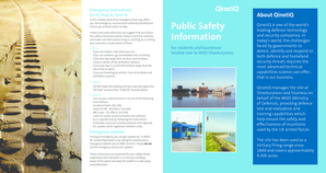 Emergency Instructions for MOD Shoeburyness
