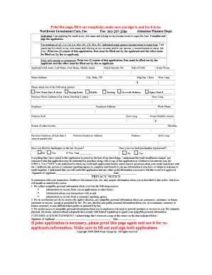 Credit Application Form