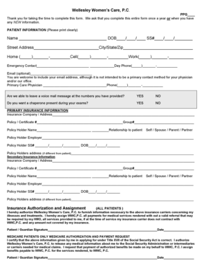 Patient Information Form