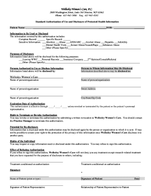 Medical Record Release Request - Wellesley Women's Care