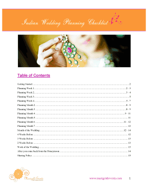 Wedding checklist pdf - hindu wedding checklist pdf