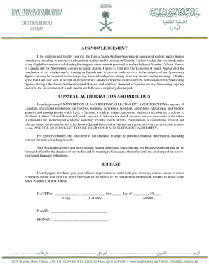 Saudi Student Scholarship Agreement