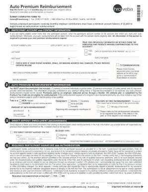 Auto Premium Reimbursement Form - seattle