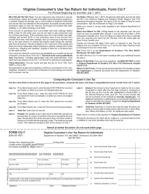 Virginia Consumer’s Use Tax Return