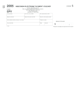 Wisconsin Electronic Payment Voucher