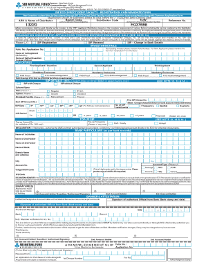 SIP Registration Cum Mandate Form