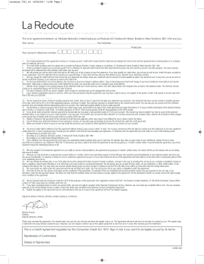 La Redoute Credit Agreement