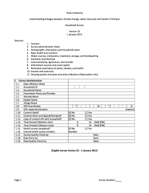 Ethiopia Climate Water Health Survey
