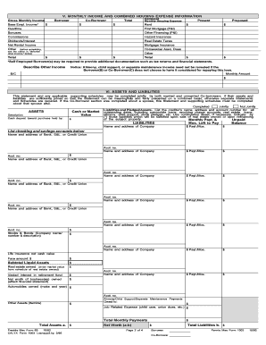 Uniform Residential Loan Application