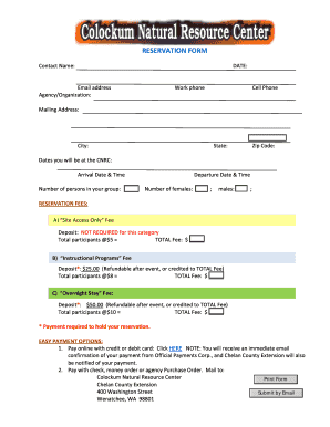 Reservation Form