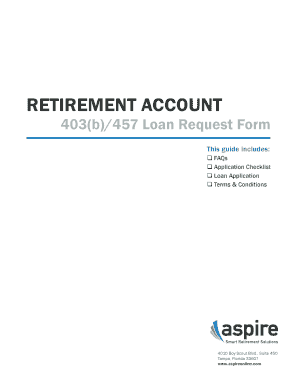403(b)/457 Loan Request Form