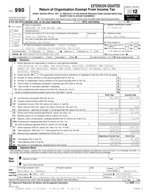 Form 990 Return of Organization Exempt From Income Tax