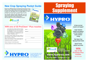 Hypro Crop Spraying Pocket Guide Request Form