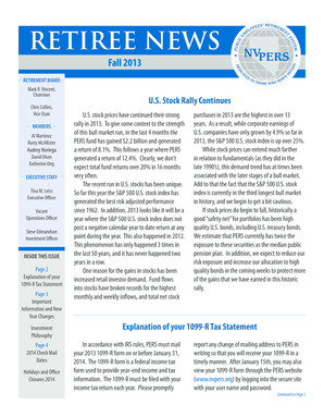 2013 1099-R Tax Statement Explanation