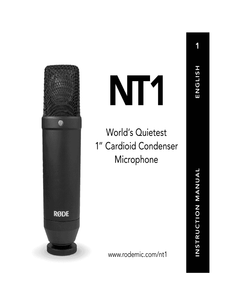 Fillable Online World s Quietest 1 Cardioid Condenser Microphone shop
