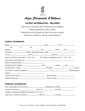 Patient Intake Form