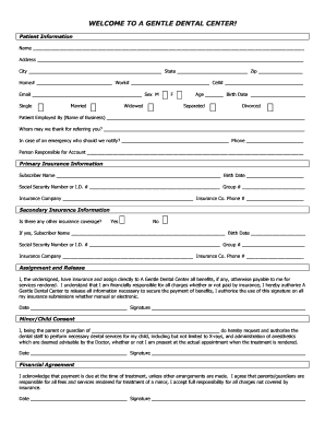 Patient Information Form