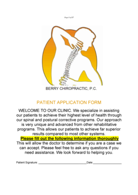 Patient Application Form