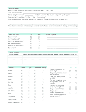 Whole Health Center Patient Intake Form