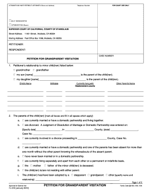 Petition for Grandparent Visitation