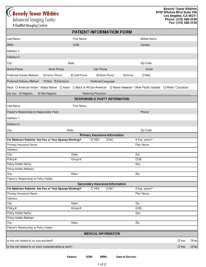 Patient Information Form