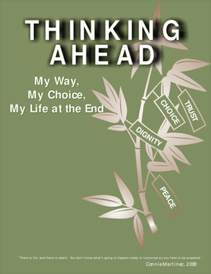 Thinking Ahead End-of-Life Workbook