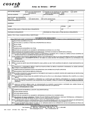 Aviso de Sinistro DPVAT
