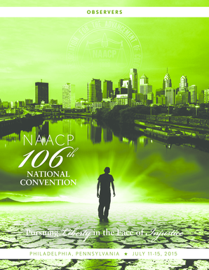 NAACP Convention Advanced Registration Form