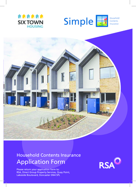 Household Contents Insurance Application Form