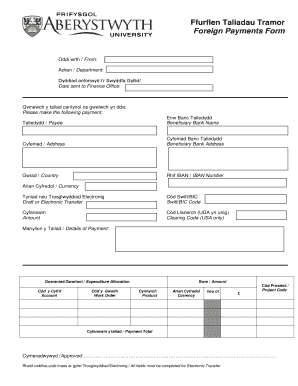 Foreign Payments Form