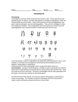 Karyotyping Lab Form Blank Fillable Template Fill Out Print Karyotyping Lab Form Blank Fillable Template Fill Out Print