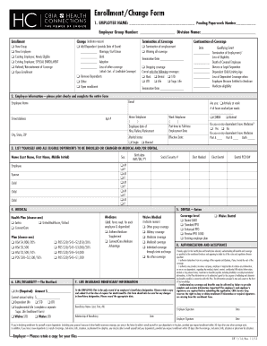 Employee Health Benefits Enrollment Form