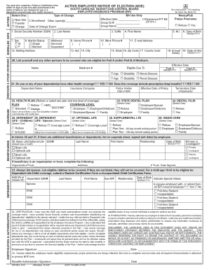 South Carolina Employee Insurance Program Notice of Election