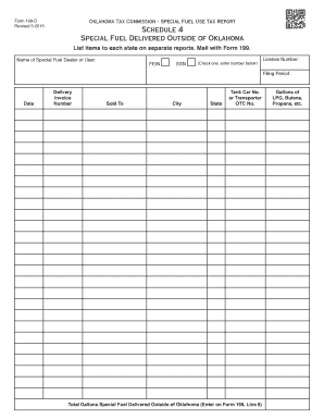 Oklahoma Special Fuel Use Tax Report