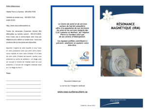 Formulaire de demande d'examen d'IRM