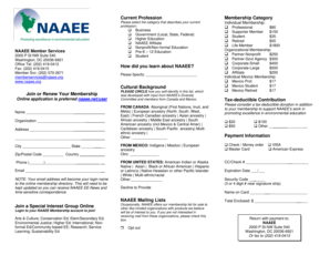 NAAEE Membership Application Form