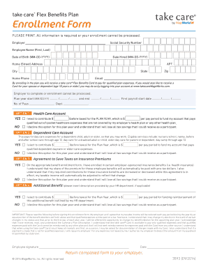 Flex Benefits Plan Enrollment Form